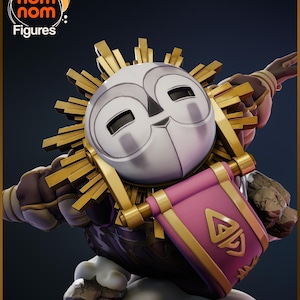 Chibi Sunlit Valor | Resin Garage Kit Figure Anime Fan Art | Nomnom Figures