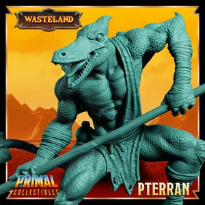 Pterran | Wasteland | Tabletop Scale | TTRPG D&D Miniature | Primal Collectibles | 3D Print
