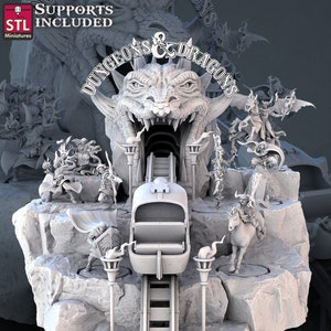 Dnd D&D Cartoon Tribute Npc Set | Tabletop Gaming 3D Print | Stl Miniatures
