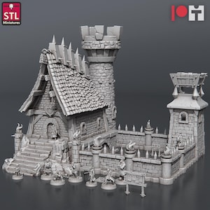 Set de PNJ de prisión / Escala de mesa / Miniatura de D&D Ttrpg / Miniaturas STL