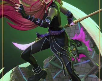 Demon Hunter | Resin Garage Kit Figure Fan Art | Nomnom Figures | 3D Print