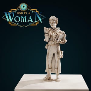 Gnome Wizard | D&D Ttrpg Miniature | Dnd Is A Woman | No Base | 3D Print