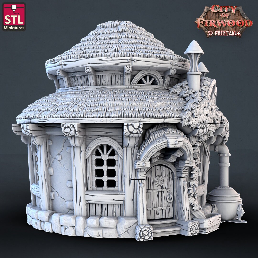 Alchemist House | Playable Building Terrain | D&D Ttrpg Miniature | Stl ...