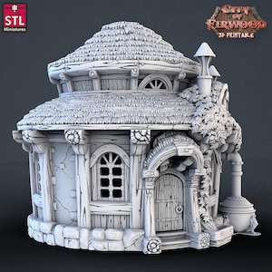 Alchemist House | Playable Building Terrain | D&D Ttrpg Miniature | Stl Miniatures | 3D Print