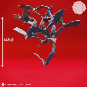 Swarm of Bats | D&D TTRPG Monster Miniature | Yasashii Kyojin Studio