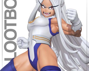 Bunny Hero | Resin Garage Kit Figure Anime Manga Fan Art | Nomnom Figures | 3D Print