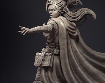 Elf Mage 2025 Update | Tabletop and Display Scales | D&D TTRPG Fantasy Miniature | Nerikson