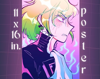 lio fotia | 11 x 16" poster art print | promare fanart