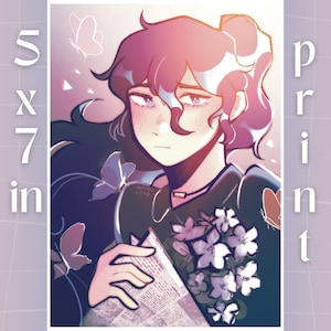 Impresión artística de 5 x 7 pulgadas de mafuyu asahina / proyecto sekai fanart