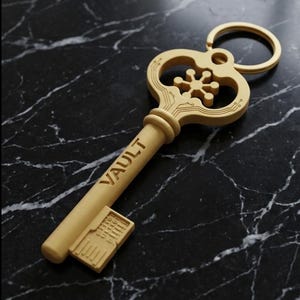 Custom USB Skeleton Key Chain Name Tag | Futuristic Tech Data Key Tag | Personalized 3D Print Gift | Keys, Backpack, Bag Charm