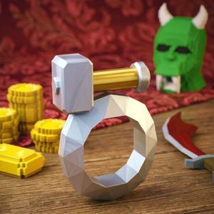 RuneScape 3D Printed Fremennik Rings | Berserker Archers Seers & Warrior Rings | RS Fan Art | Gamer Desk Decor | Cosplay Jewelry | OSRS RS3