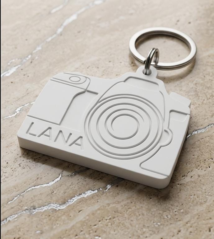 Custom Camera Key Chain Name Tag | Personalized Photographer Gift ...