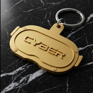 Custom VR Headset Key Chain Name Tag | Personalized Gamer Gift | Virtual Reality Metaverse Charm | Keys, Backpack, Bag Charm
