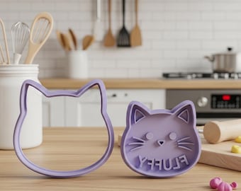 Custom Cookie Cutter AND Stamp 3D Print | 2 Piece Design | Any Design Ever | Personalized Baking Tool | Completely Unique & Made-To-Order