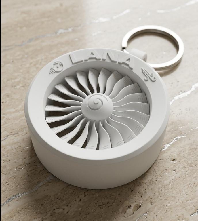 Jet Engine Keychain Custom Jet Engine Turbine Key Chain Name Tag | Aviation Aerospace Gift ...