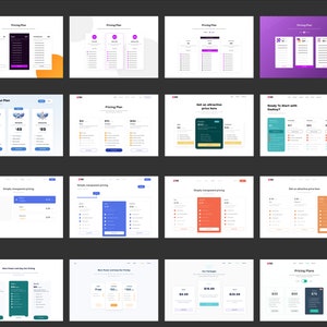 Figma SaaS Pricing Table Template 40 Pcs