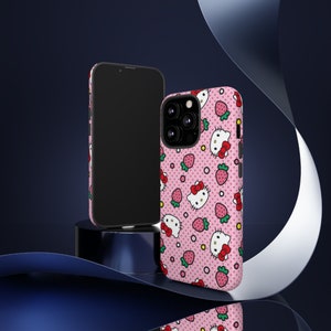Hello Kitty och tuffa fodral | Hello Kitty telefonskal | Skyddsskal | telefonfodral | Kawaii telefonskal bild 7