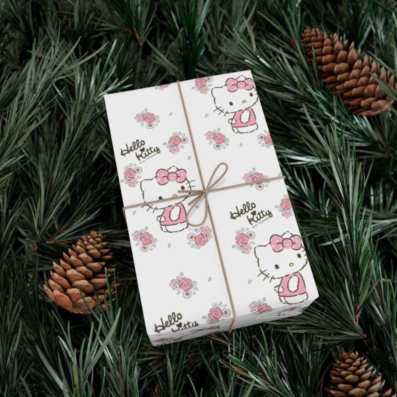 Hello Kitty Gift Wrap Papers Kawaii Wrapping Paper Wrapping Paper Sheet