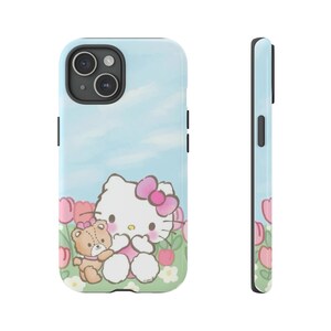 HelloKitty tough case Hello Kitty Tough Cases | Hello Kitty phone Case Cover | Protective Case | phone Cover | Kawaii phone Case image 1
