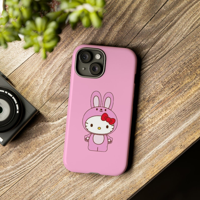 Hello Kitty och tuffa fodral | Hello Kitty telefonskal | Skyddsskal | telefonfodral | Kawaii telefonskal bild 1