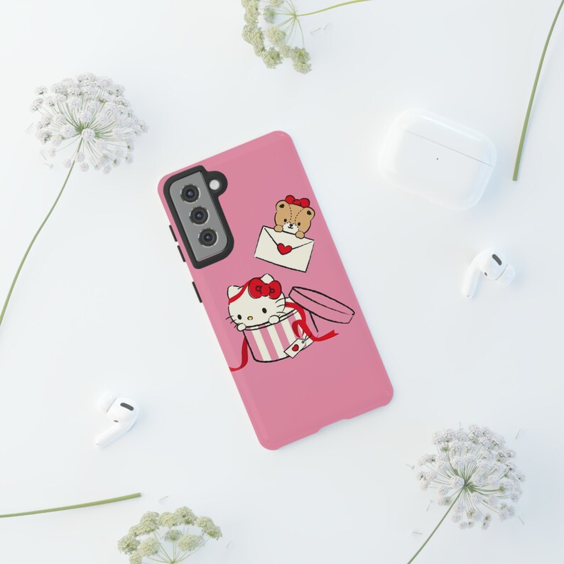 CHello Kitty en Tough-hoesjes | Hello Kitty-telefoonhoesje | Beschermhoes | telefoonhoesje | Kawaii-telefoonhoesje afbeelding 10