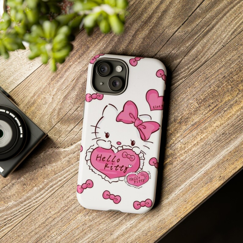 Hello Kitty and Tough Cases | Hello Kitty phone Case Cover | Protective Case | phone Cover | Kawaii phone Case image 1