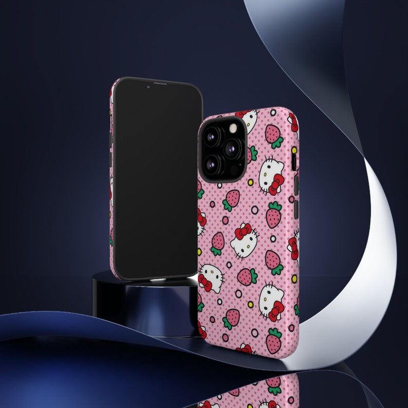 Hello Kitty och tuffa fodral | Hello Kitty telefonskal | Skyddsskal | telefonfodral | Kawaii telefonskal bild 6