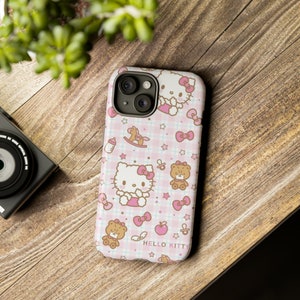 Fundas resistentes de Hello Kitty / Funda para teléfono de Hello Kitty / Funda protectora / Funda para teléfono / Funda para teléfono Kawaii imagen 1