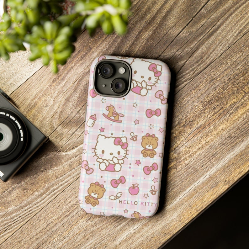Fundas resistentes de Hello Kitty / Funda para teléfono de Hello Kitty / Funda protectora / Funda para teléfono / Funda para teléfono Kawaii imagen 1