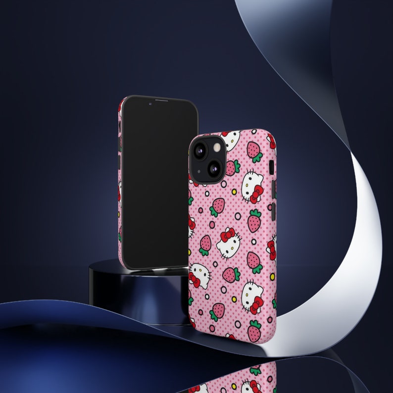 Hello Kitty och tuffa fodral | Hello Kitty telefonskal | Skyddsskal | telefonfodral | Kawaii telefonskal bild 5