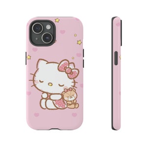 HelloKitty tough case Hello Kitty Tough Cases | Hello Kitty phone Case Cover | Protective Case | phone Cover | Kawaii phone Case image 1