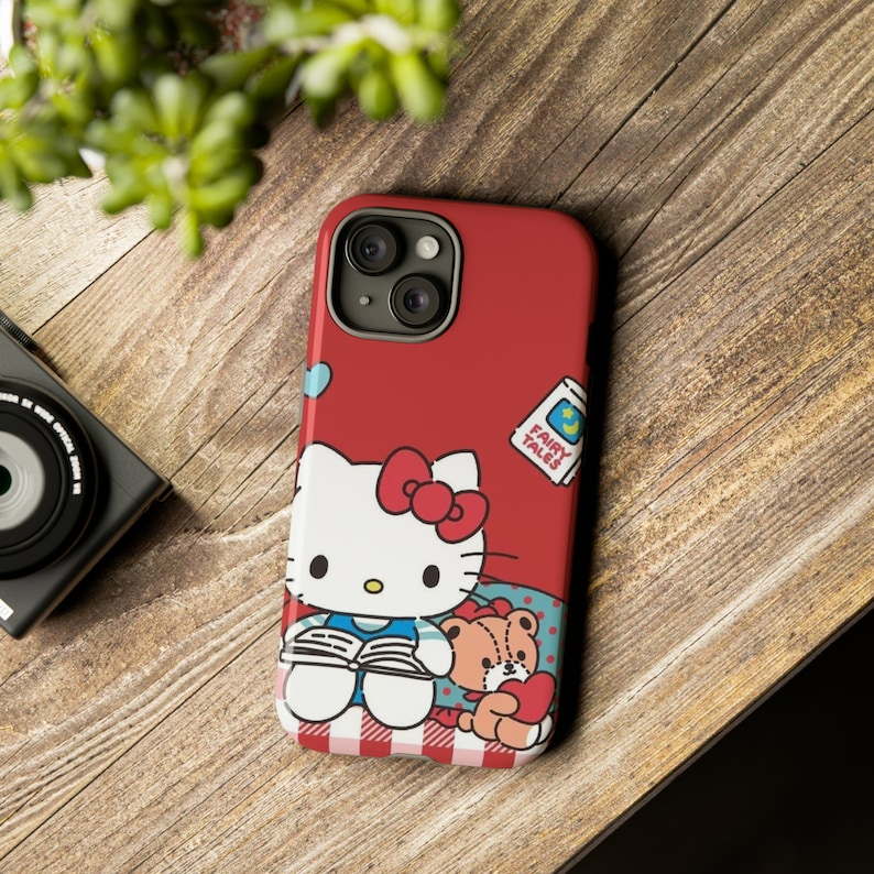 Hello Kitty and Tough Cases | Hello Kitty phone Case Cover | Protective Case | phone Cover | Kawaii phone Case image 1