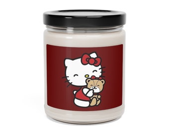 Hello kitty Soy Wax Candle | Scented Candles | Aromatherapy Candles | Wedding Candle | Meditation Candle | Intention Candle | Healing Candle