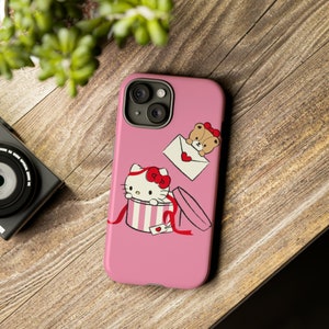 CHello Kitty en Tough-hoesjes | Hello Kitty-telefoonhoesje | Beschermhoes | telefoonhoesje | Kawaii-telefoonhoesje afbeelding 1