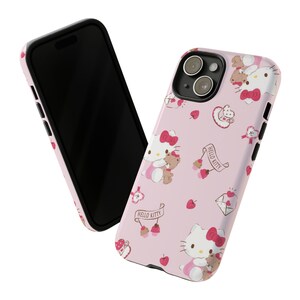 Stoere Hello Kitty-hoesjes | Hello Kitty-telefoonhoesje | Beschermhoes | telefoonhoesje | Kawaii-telefoonhoesje afbeelding 1