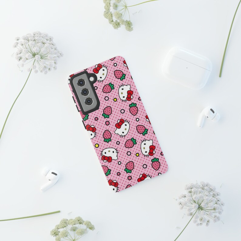 Hello Kitty och tuffa fodral | Hello Kitty telefonskal | Skyddsskal | telefonfodral | Kawaii telefonskal bild 10
