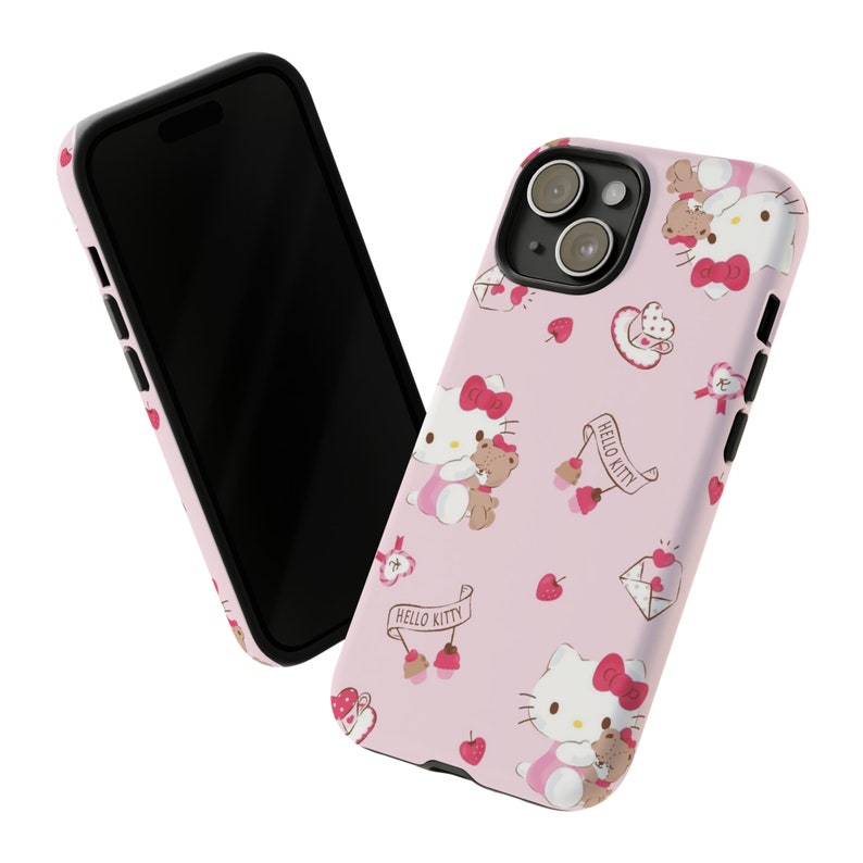 Stoere Hello Kitty-hoesjes | Hello Kitty-telefoonhoesje | Beschermhoes | telefoonhoesje | Kawaii-telefoonhoesje afbeelding 2