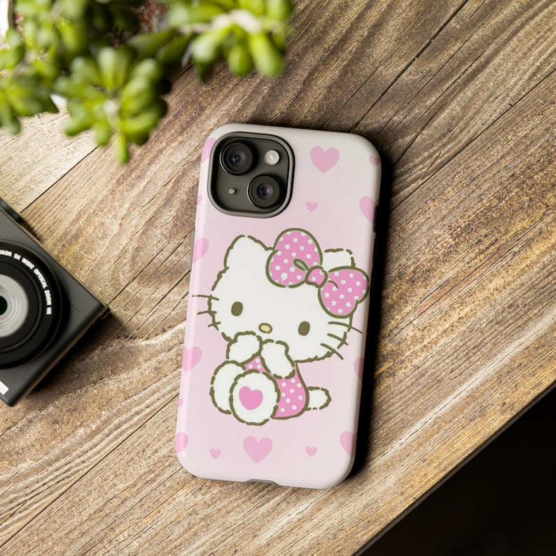 Hello Kitty and Tough Cases | Hello Kitty phone Case Cover | Protective Case | phone Cover | Kawaii phone Case image 1