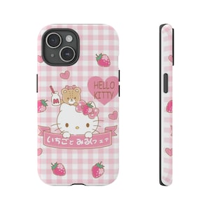 Stoere Hello Kitty-hoesjes | Hello Kitty-telefoonhoesje | Beschermhoes | telefoonhoesje | Kawaii-telefoonhoesje afbeelding 1