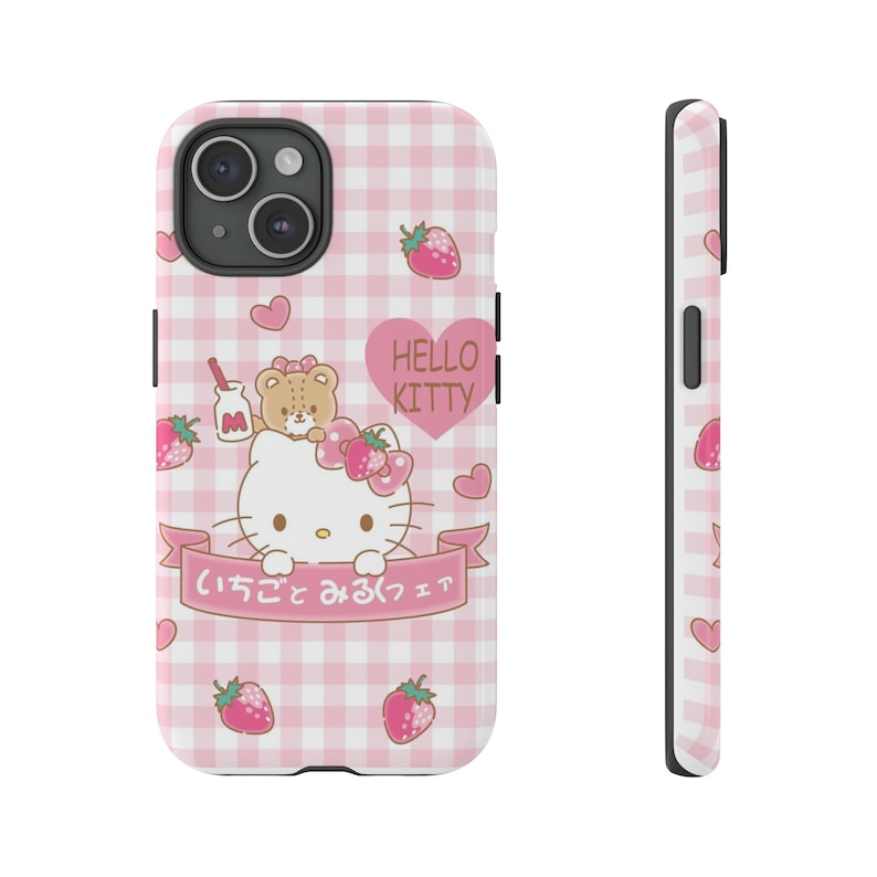 Stoere Hello Kitty-hoesjes | Hello Kitty-telefoonhoesje | Beschermhoes | telefoonhoesje | Kawaii-telefoonhoesje afbeelding 1
