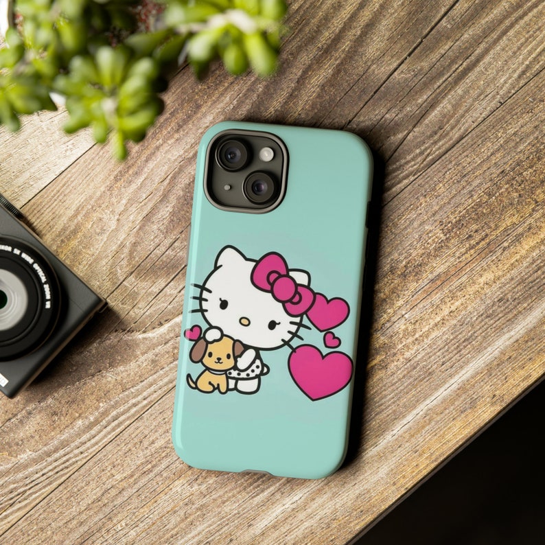 Hello Kitty and Tough Cases | Hello Kitty phone Case Cover | Protective Case | phone Cover | Kawaii phone Case image 1