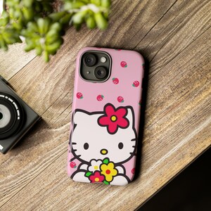 Hello Kitty and Tough Cases | Hello Kitty phone Case Cover | Protective Case | phone Cover | Kawaii phone Case image 1