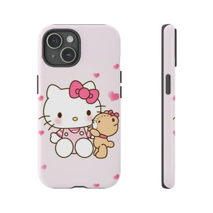 Fundas resistentes de Hello Kitty / Funda para teléfono de Hello Kitty / Funda protectora / Funda para teléfono / Funda para teléfono Kawaii imagen 1