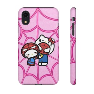 Hello Kitty and spider man Tough Cases | Hello Kitty phone Case Cover | Protective Case | phone Cover | Kawaii phone Case image 9