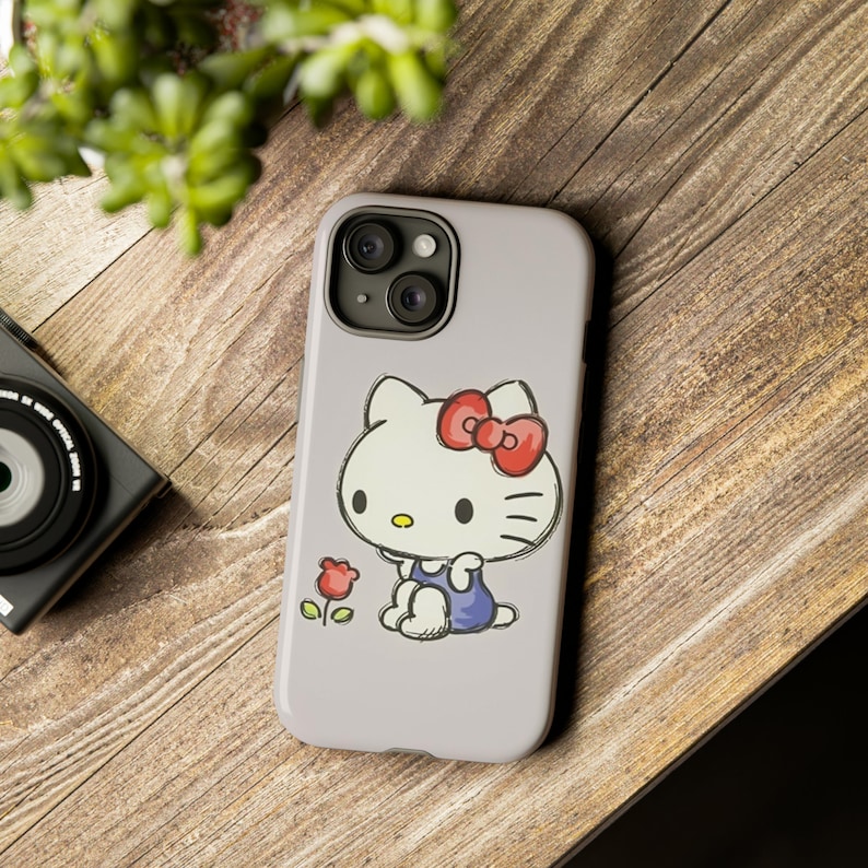 Hello Kitty e Tough Cases / Custodia per telefono Hello Kitty / Custodia protettiva / Cover per telefono / Custodia per telefono Kawaii immagine 1