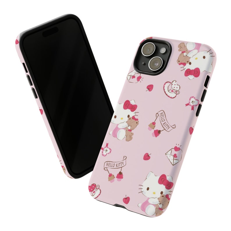 Stoere Hello Kitty-hoesjes | Hello Kitty-telefoonhoesje | Beschermhoes | telefoonhoesje | Kawaii-telefoonhoesje afbeelding 4