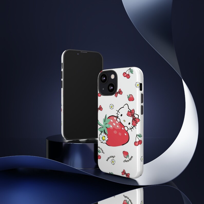 Hallo Kitty robuste Taschen | Hello Kitty Handyhülle Hülle | Schutzhülle | Handyhülle | Kawaii Handyhülle Bild 4