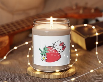 Hello kitty Soy Wax Candle | Scented Candles | Aromatherapy Candles | Wedding Candle | Meditation Candle | Intention Candle | Healing Candle