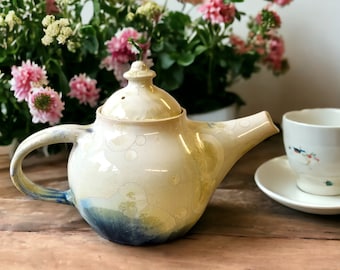 handmade ceramic teapot - unique pottery teapot - housewarming gift - tea lovers gift - handmade crystalline teapot - unique gift