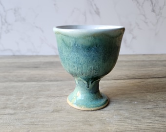 Small Handmade ceramic wine goblet - a perfect gift for a wine or spirit lover - Bar accessories - A unique gift for her